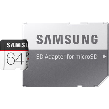 Samsung PRO Endurance microSD Card with Adapter - 64GB |4K|Class 10|UHS-I| 100 MB/s